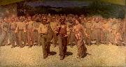 Giuseppe Pellizza da Volpedo The Fourth Estate oil